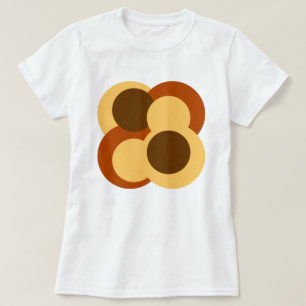 Camiseta Formas abstrato Geométricas Circulares