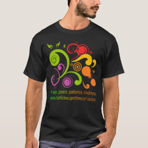 Camiseta Formas coloridas, fruta do espírito