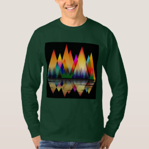 Camiseta FORMAS COLORIDAS MONTANHAS NATUREZA FLORE