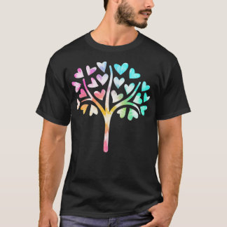 Camiseta Formas Coloridas Planeta Terra do Dia da Árvore Fo