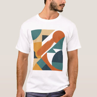 Camiseta Formas de Abstrato Geométrica Retroativa - Estheti