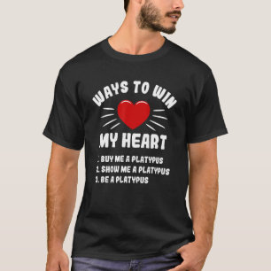 Camiseta Formas De Conquistar Meu Coração Ornitorrinco Hum