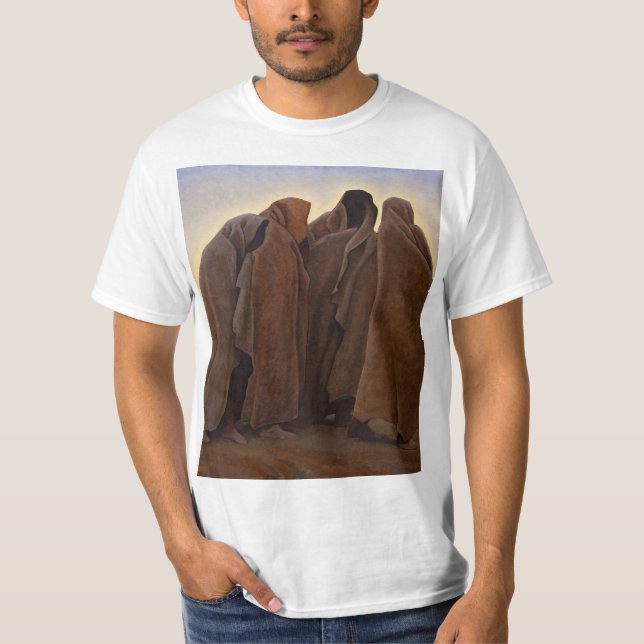 Camiseta Formas de Medo por Maynard Dixon (Frente)