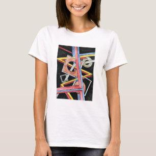 Camiseta Formas Flutuantes - Arte Geométrica Moderna Pintad