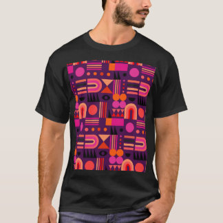 Camiseta Formas Geométricas - Abstrato Padrão Invisível.