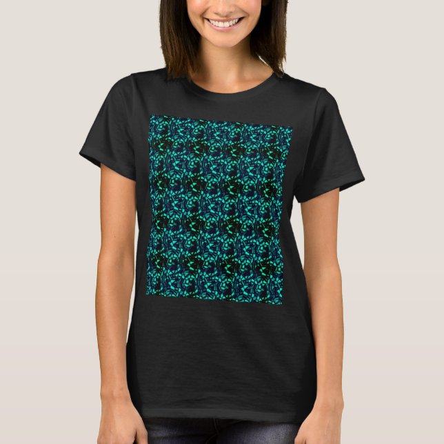 Camiseta Formas Geométricas abstrato Turquoise (Frente)
