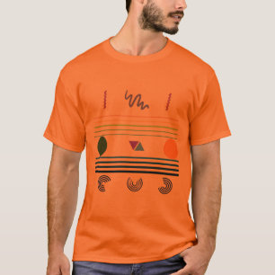 Camiseta Formas Geométricas Coloridas Abstratas Modernas Mí