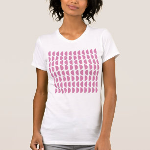 Camiseta Formas Geométricas Cor-de-Rosa Cuta Bloquear Padrã