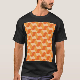 Camiseta Formas geométricas de laranja: Azulejo Abstrato
