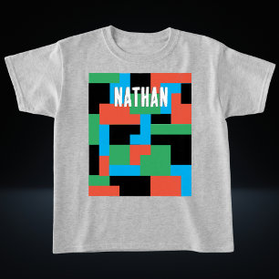 Camiseta Formas Geométricas Modernas de Abstrato Personaliz