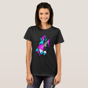 Camiseta Formas Geométricas Triangulares Neon Isométricas L