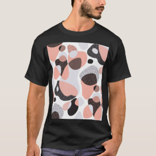 Camiseta Formas naturais: Textura geométrica sem costura.