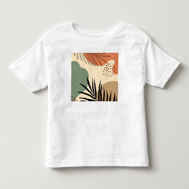 Camiseta Formas orgânicas botânicas (Frente)