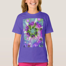 Formas Redondas Espirais Coloridas Arte Fractal Ab
