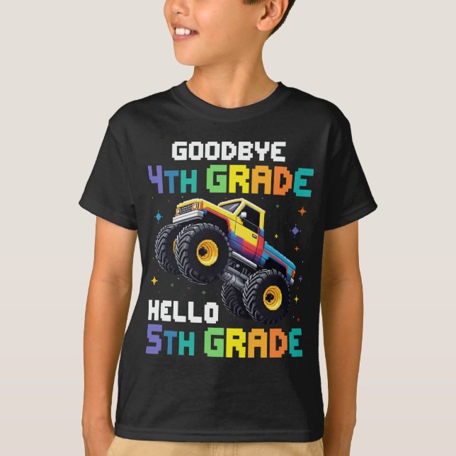 Camiseta Formatação de Caminhões Monstros do 4º ano (Frente)