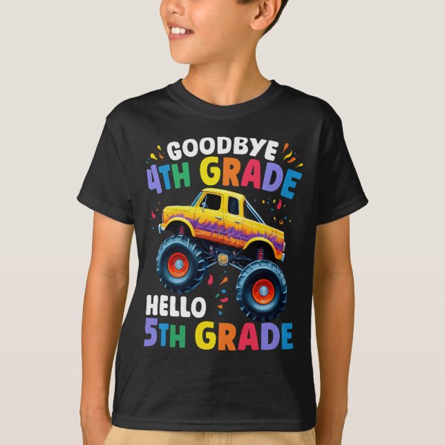 Camiseta Formatação de Caminhões Monstros do 4º ano (Frente)