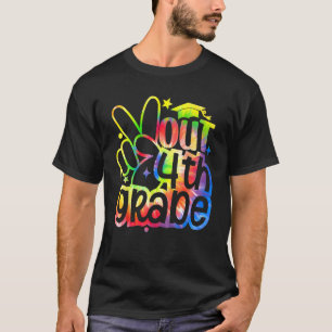 Camiseta Formatação De Ti Do 4º Ano Do Peace Out No Último