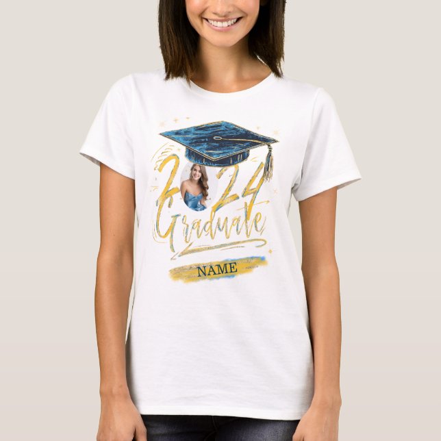 Camiseta Formatura com Foto Personalizada Customizada (Frente)