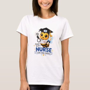 Camiseta Formatura da Enfermeira Abelha Kawaii Fofa 2026