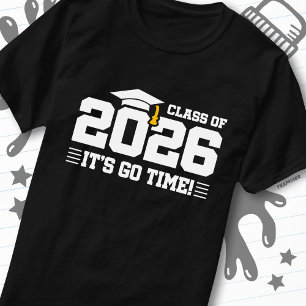 Camiseta Formatura da Turma de 2026 É Hora de Ir Citação Di
