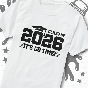 Camiseta Formatura da Turma de 2026 É Hora de Ir Citação Di