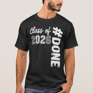 Camiseta Formatura da Turma de 2026 Graduação 26 Graduado O