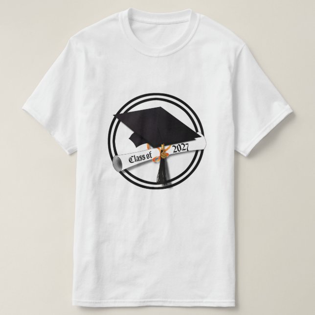 Camiseta Formatura da turma de Diploma de 2027 (Frente do Design)