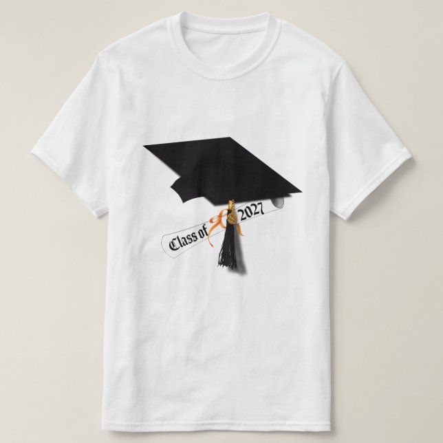 Camiseta Formatura da turma de Diploma de 2027 (Frente do Design)