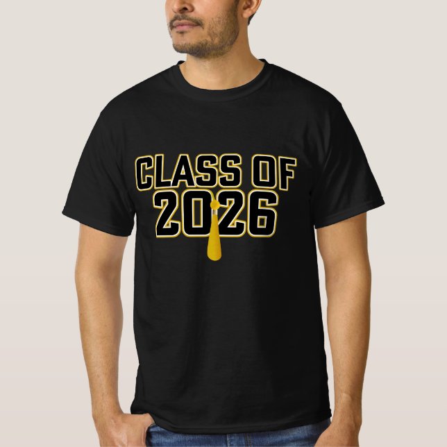 Camiseta Formatura da turma de Letterman 2026 (Frente)