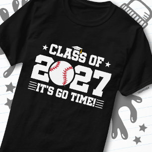 Camiseta Formatura de Beisebol É Hora de Ir Classe Sênior d