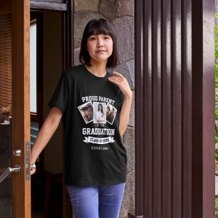 Camiseta Formatura de Orgulho dos Pais 3 Colagem de Fotos