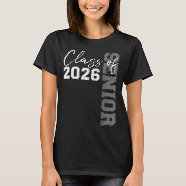 Camiseta Formatura dos Seniores da Turma de 2026 Minimal (Frente)