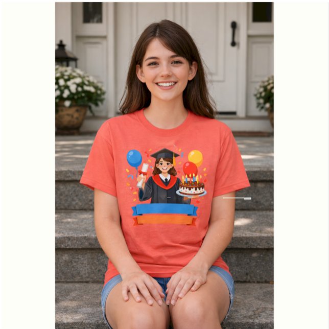 Camiseta Formatura e Aniversário Nome Personalizado (Criador carregado)