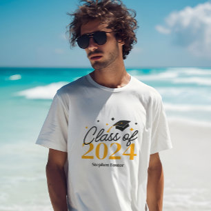 Camiseta Formatura Elegante da Turma de 2024 Lembrança de G