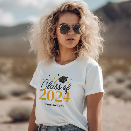 Camiseta Formatura Elegante da Turma de 2024 Lembrança de G