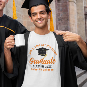 Camiseta Formatura Personalizada Orange Graduate Escola 202