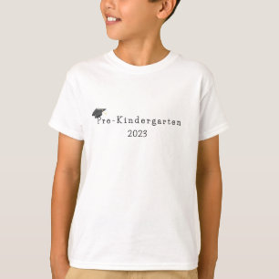 Camiseta Formatura Pré-K Boné Preto Ano Personalizado
