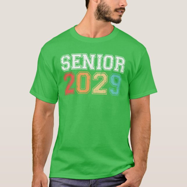 Camiseta Formatura Senior 2029 Retro (Frente)