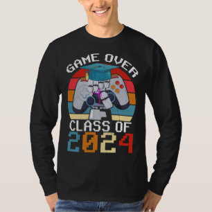 Camiseta Formatura Vintage Game Over Turma De 2024 Jogador 