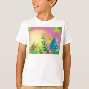 Camiseta Formiga, caracol e borboleta azul de Chapman