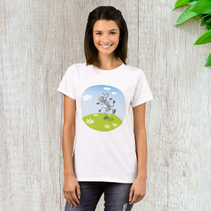 Camiseta Formiga Dançando na Grama com Flores