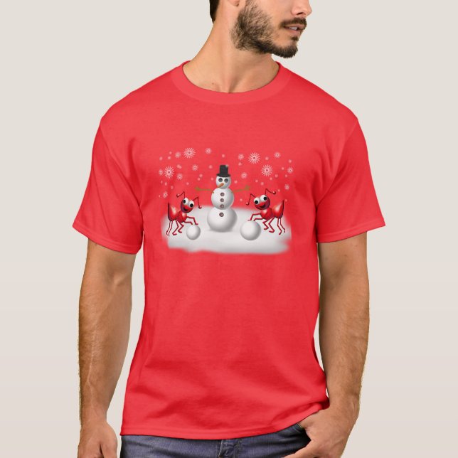 Camiseta formigas da neve (Frente)
