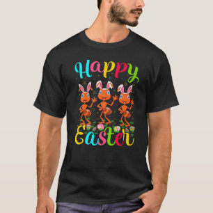 Camiseta Formigas Engraçadas Páscoa De Ovo Felz pascoa