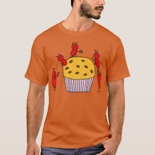 Camiseta Formigas Vermelhas Engraçadas Trabalhando juntas