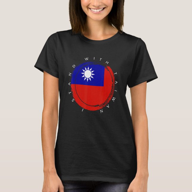 Camiseta Formosa: Apoio De Bandeira A Taiwan Pe taiwanês (Frente)