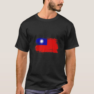 Camiseta Formosa - Sinalizador de Taiwan Eu Amo Taiwan