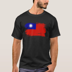 Camiseta Formosa - Sinalizador de Taiwan Eu Amo Taiwan