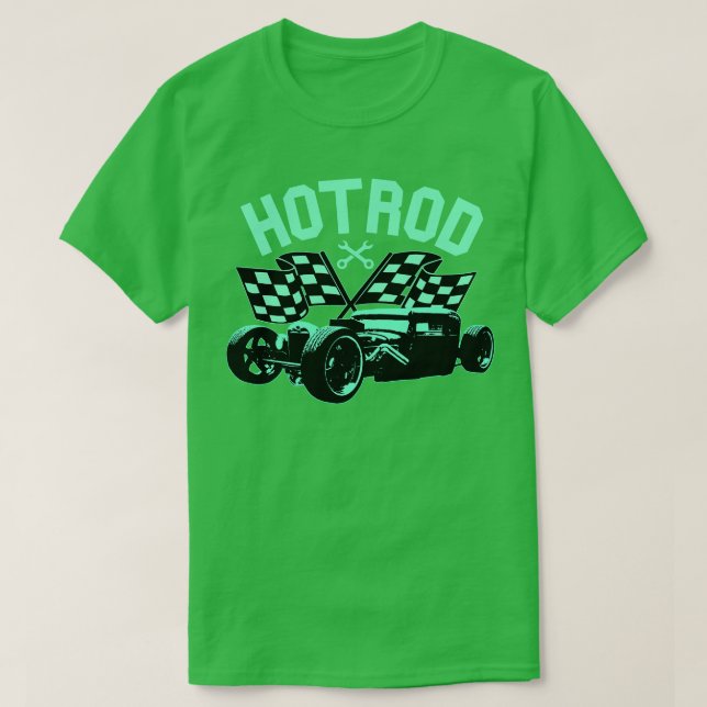 Camiseta Fórmula 1 do Hotrod (Frente do Design)