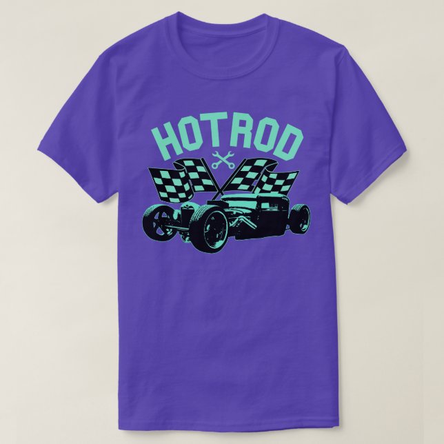 Camiseta Fórmula 1 do Hotrod (Frente do Design)