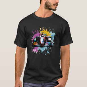 Camiseta Fórmula 1 F1 Car Lover Colorful Racing Driver Sp